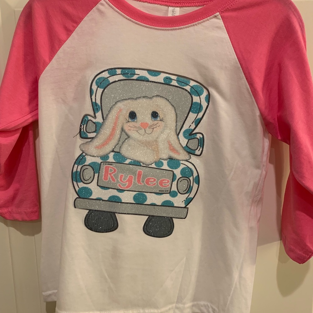 Easter Bunny raglan - personalized
